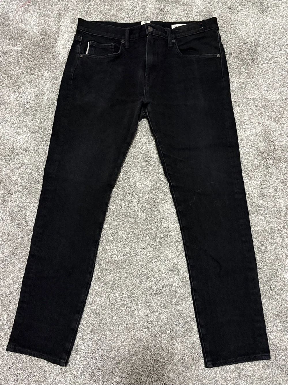 Hiroshi Kato Jeans Mens 33 x 28 Black Selvedge Denim Slim Fit Made In USA